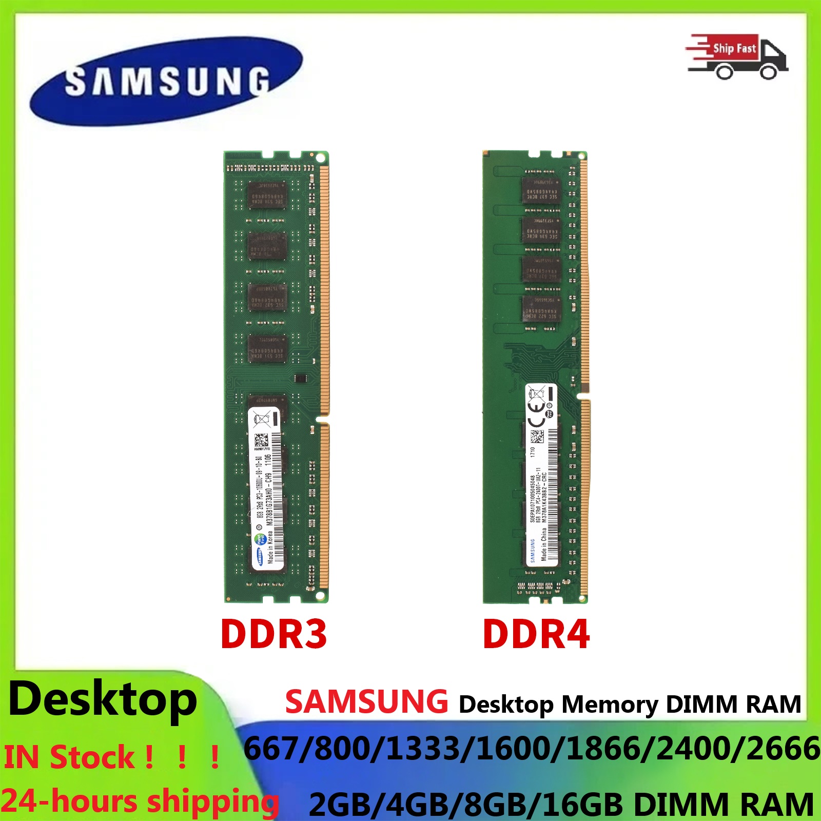 Ddr4 2400Mhz - SAMSUNG Desktop RAM DIMM Memory DDR3
