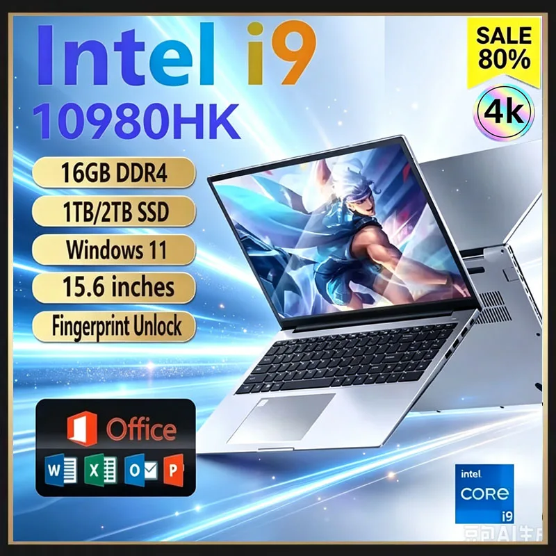 Ddr4 16Gb - 15.6inch Potrable Laptop Intel Core I9