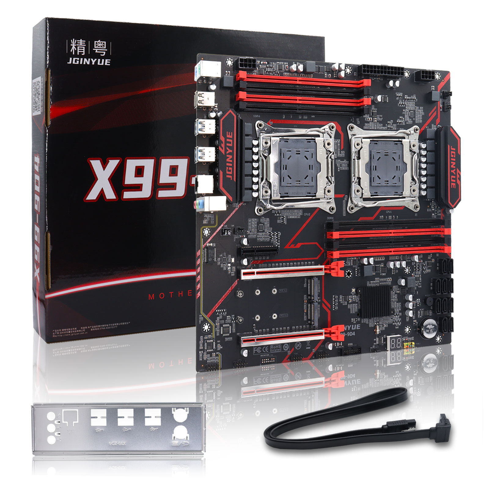 Ecc Ram Server - JGINYUE X99‑9D4 Dual LGA2011‑3 Server Motherboard