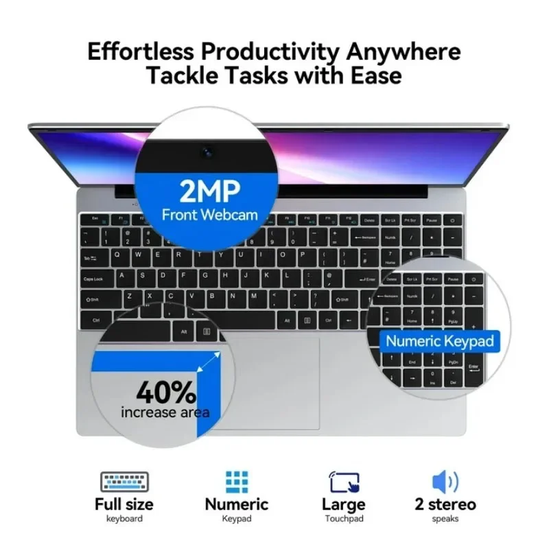 2026 New 15.6' Intel N150 Wind - đánh giá và giá Ddr4 32Gb