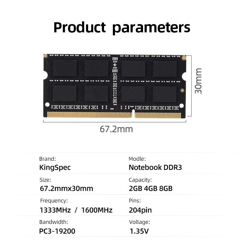 Kingspec DDR3 NB 8 Gb 4 Gb 160 - đánh giá và giá Sodimm Ddr4