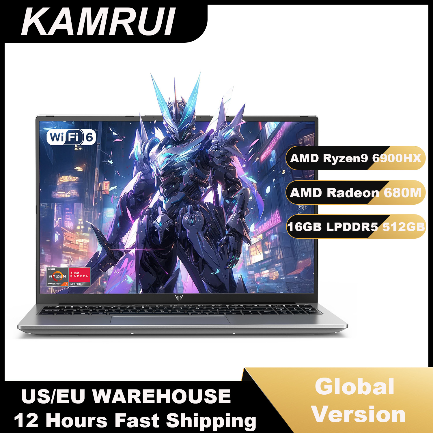 KAMRUI 16inch Laptop AMD Ryzen - đánh giá và giá Ddr4 2400Mhz
