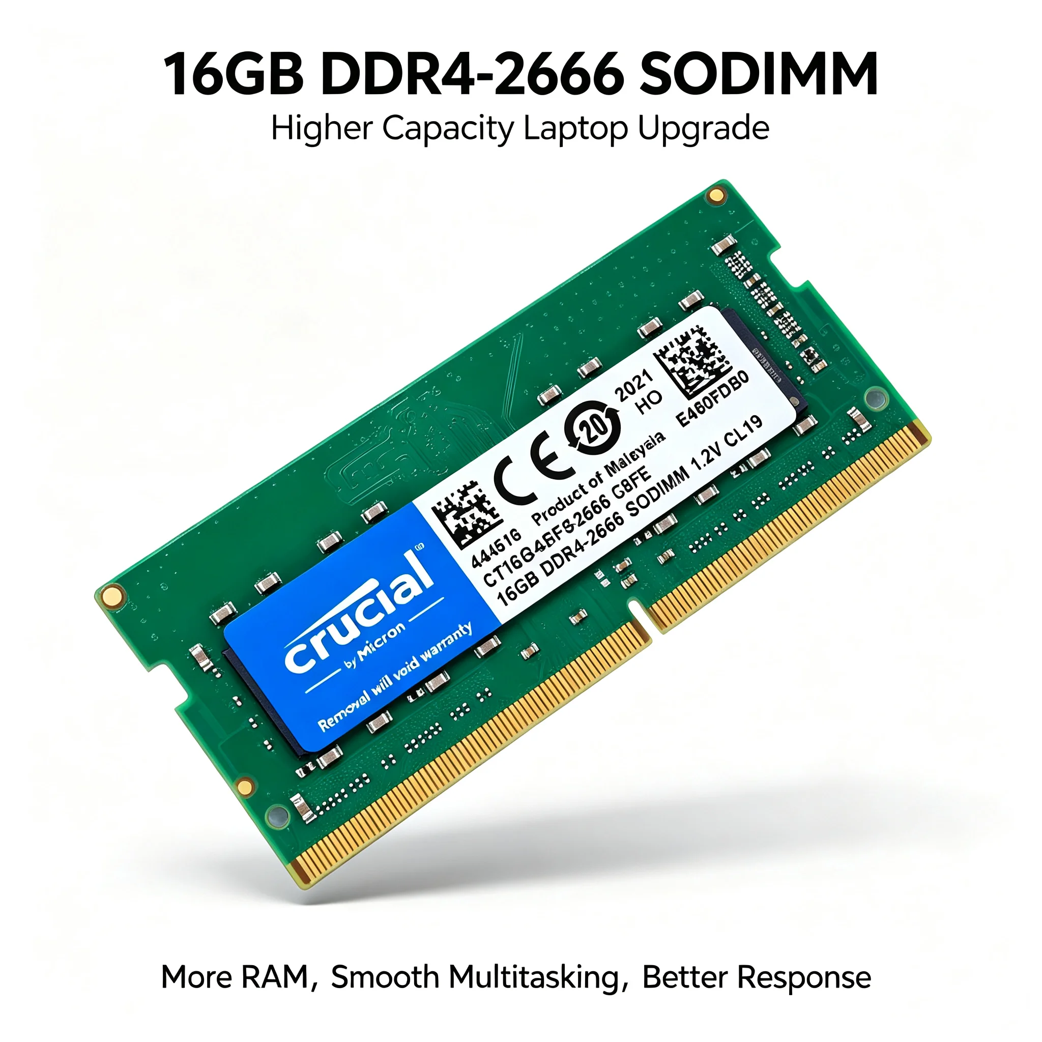 Crucial  1PCS/2PCS DDR4 Laptop - đánh giá và giá Ddr4 2400Mhz