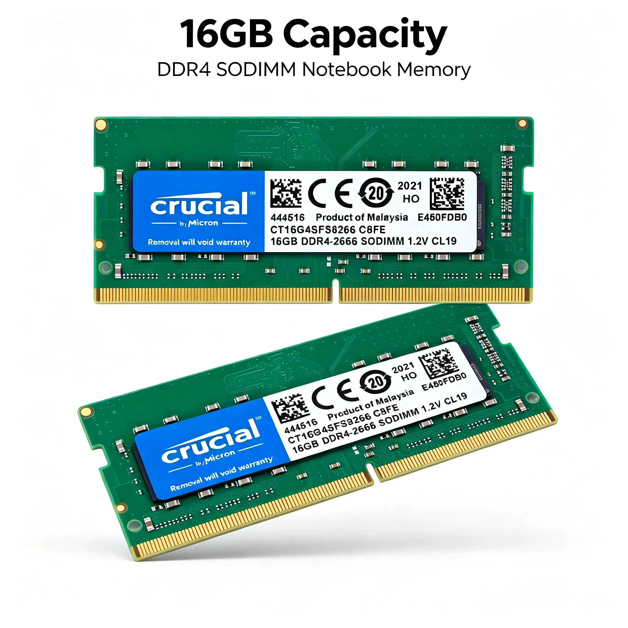 Crucial  1PCS/2PCS DDR4 Laptop - đánh giá và giá Ddr4 2400Mhz