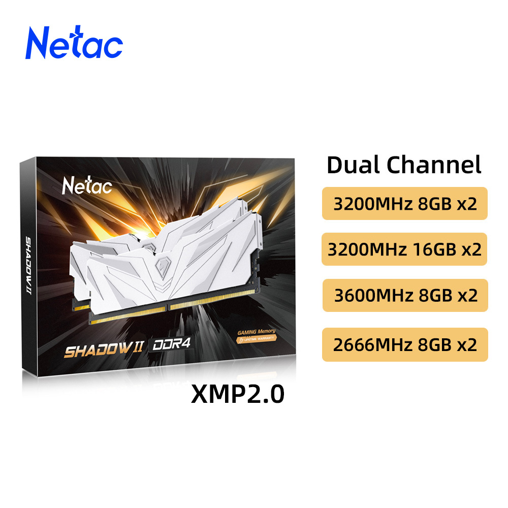 Netac Ram Memory DDR4 8GBX2 16 - đánh giá và giá Ddr4 3200 16Gb