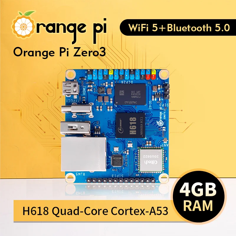 Orange Pi Zero 3 1G 1.5G 2G 4G - đánh giá và giá Ram Memory Module