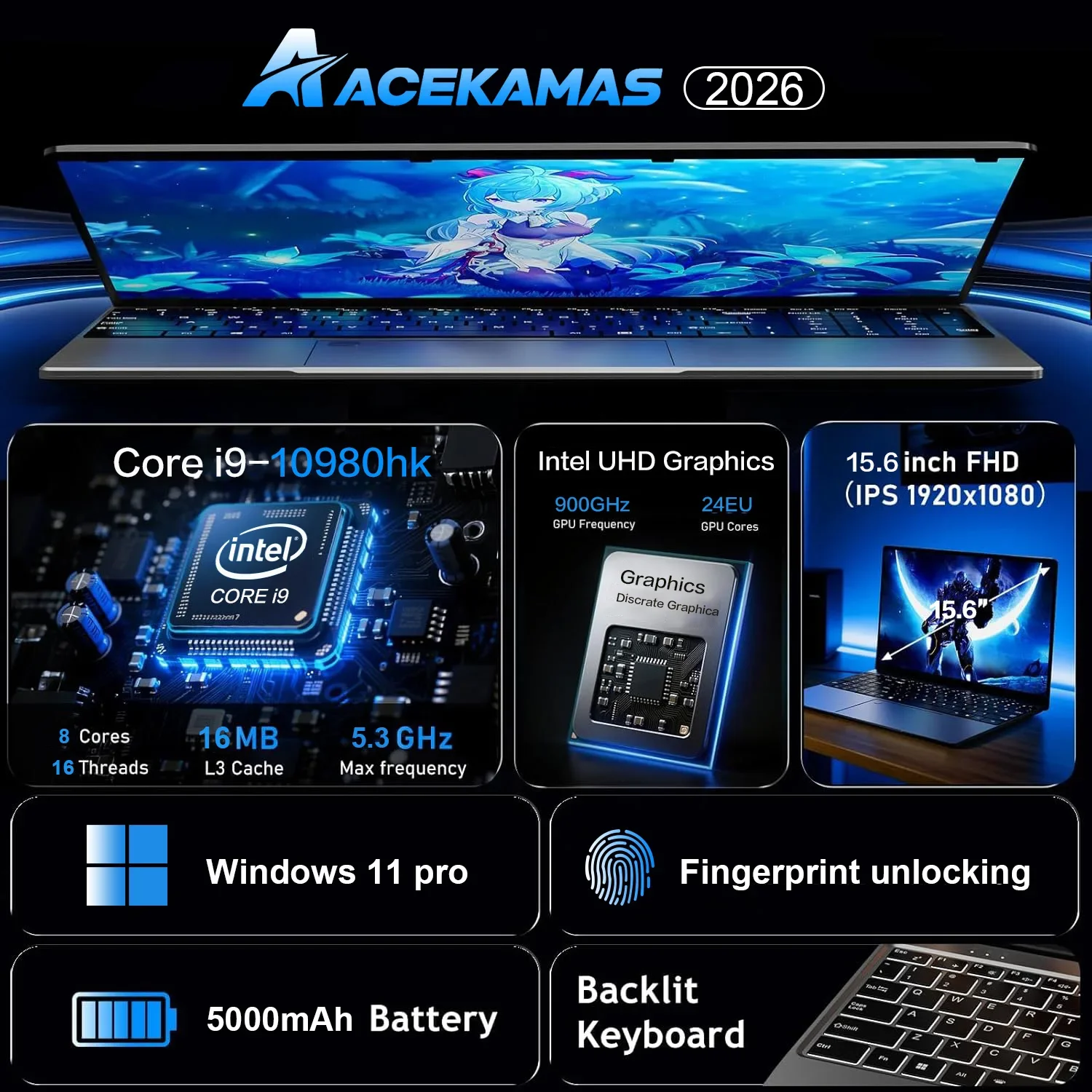 15.6inch Potrable Laptop Intel - đánh giá và giá Ddr4 16Gb