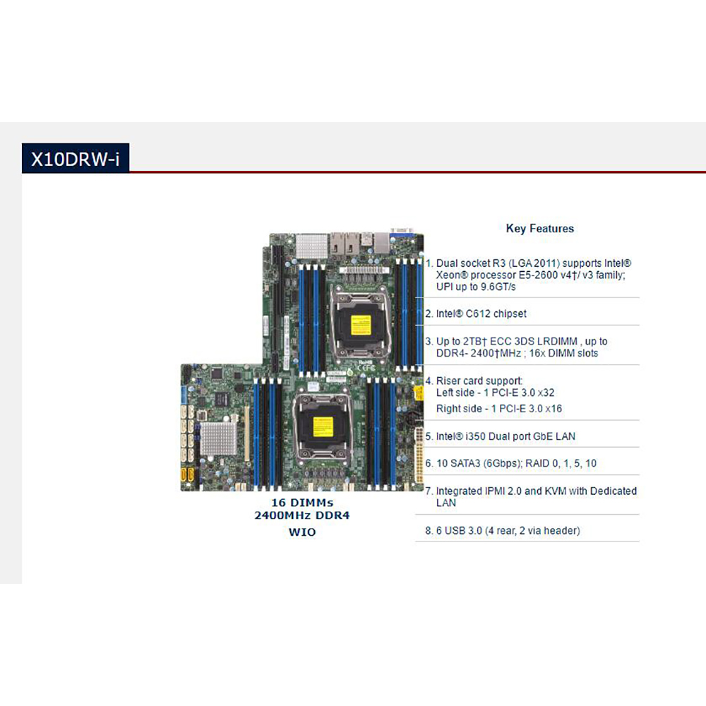 Board C612 2011 E5-2600 16 DIM - đánh giá và giá Ddr4 2400Mhz